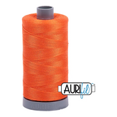 Aurifil Mako 28wt Cotton 750 m 820 yd. spool - 1104 Neon Orange